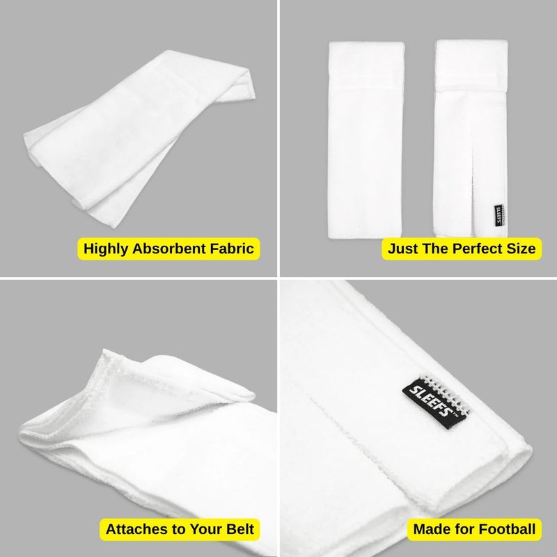 SLEEFS Basic White Football Towel - Image 4